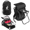 Courtside Pickleball Backpack with Fold-Out Seat and Water Bottle Pockets