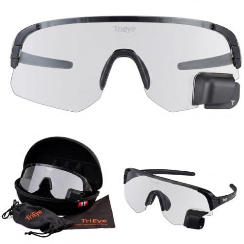 TriEye Photochromatic Cycling Glasses with Rearview Mirror UV400 - V2.0