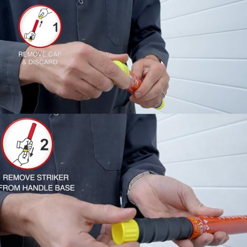Portable Fire Safety Stick with Extended Discharge - Compact Emergency Tool