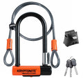 Kryptonite Mini-7 Evolution U-Lock with 4ft Cable, 13mm Steel Shackle