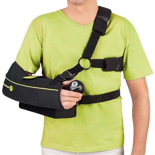 ErgoFoam Right Arm Shoulder Sling with Abduction Pillow — Post-Surgery Immobilizer