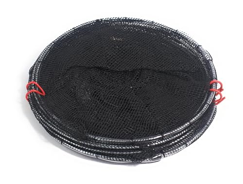 2 Pack Heavy Duty 24-Inch Crawfish and Minnow Traps Folding Collapsible Fishing Bait Nets