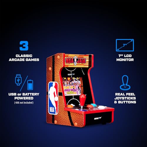 NBA JAM Countercade Arcade Game - NBA JAM Tournament Edition & Hang Time - Variation of NBA JAM