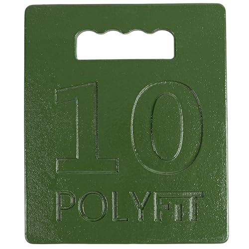 Polyfit 10LB Cast Iron Rucking Weight Plate for Backpacks & Fitness Training