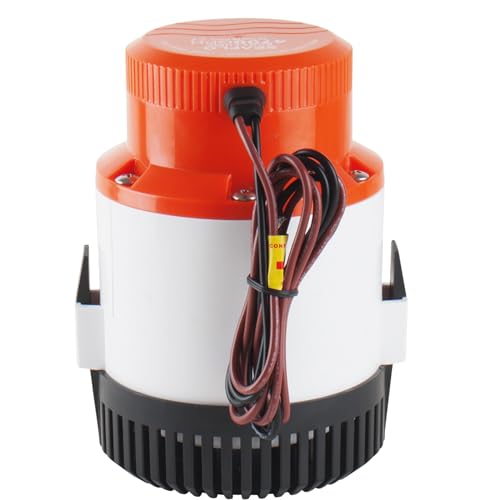 SEAFLO 4700 GPH Bilge Pump 12V Marine Submersible Pump with 2" Outlet & 4-Year Warranty