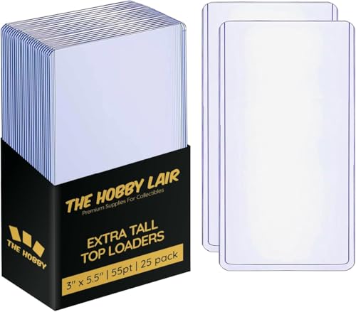 Extra Tall 3x5.5 Inch 100pt Toploader for TCG Promo Packs - 15 Pack