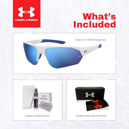 Under Armour Instinct UA7000 Wrap Around Sunglasses Bundle