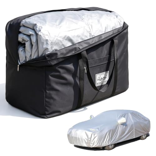 Car Cover Storage Bag 23-Gallon Waterproof Reusable Organizer for All-Weather Covers