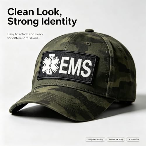 Emergency Medical Services Reflective Morale Patch Badge for Tactical Gear