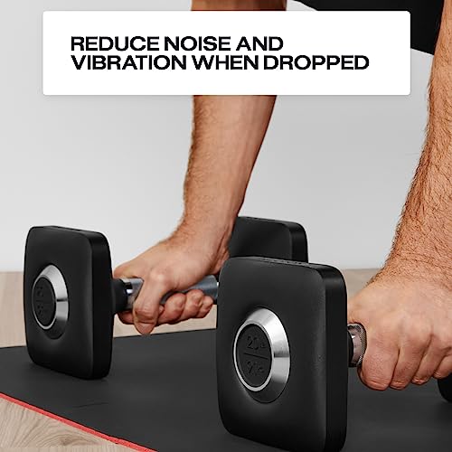 Peloton D. 20lb Cast Iron Dumbbells with Urethane Coating & Non-Slip Handles - Ergonomic Pair