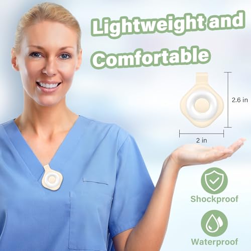 Rechargeable Nurse Night Light Clip Beige - 6 Brightness & 3 Color Modes