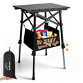 Adjustable Camping Side Table - Portable Folding Outdoor Nightstand