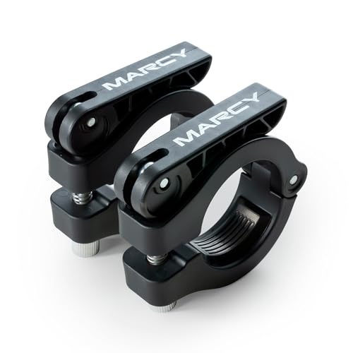 Adjustable Olympic Barbell Collars Pair - Black 2-Inch Clamp Clips