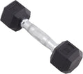 Body Sport Hex Dumbbell - Rubber Encased Weight for Strength Training | Home Gym Essential