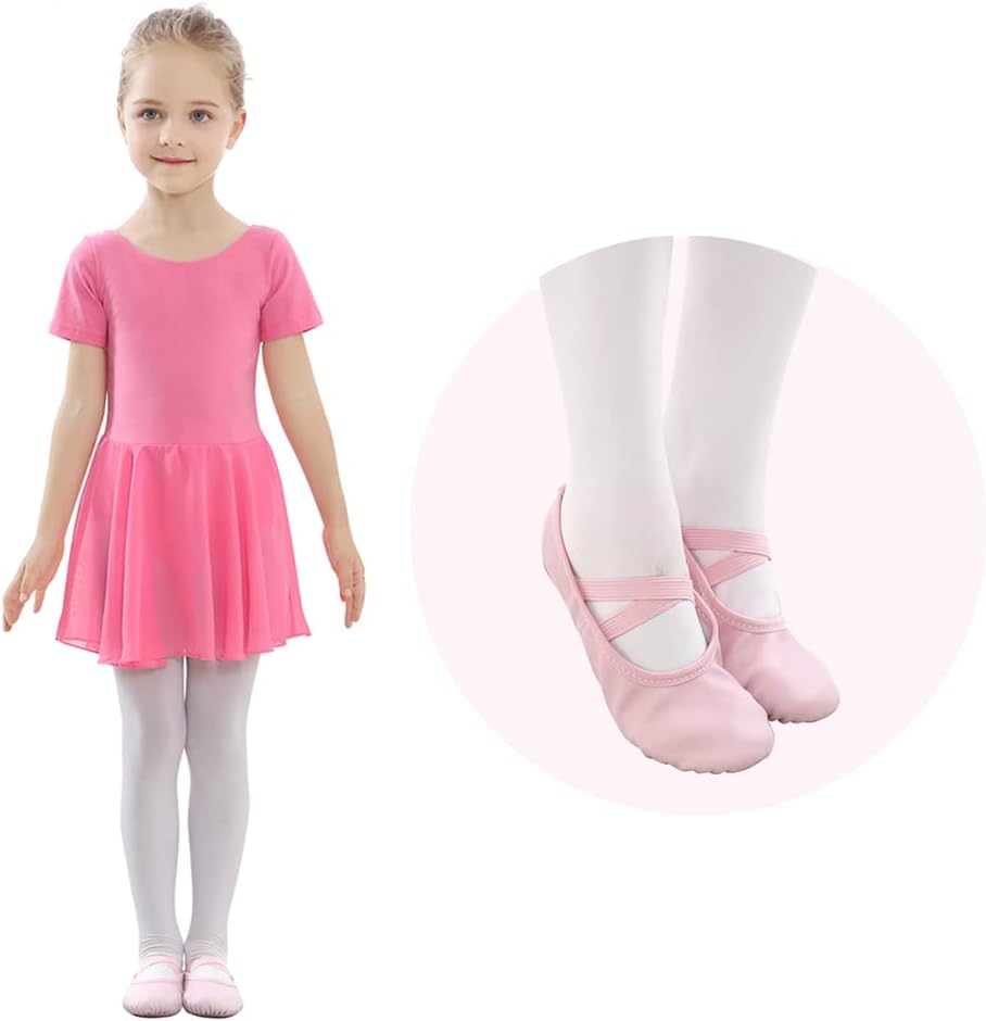 Stelle Ballet Shoes - Soft Leather Toddler Ballet Slippers for Boys & Girls | Comfortable Fit