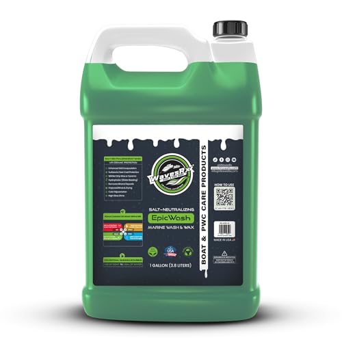 WAVESRX 128oz Salt Neutralizing Boat & Jet Ski Wash with SiO2 Protection