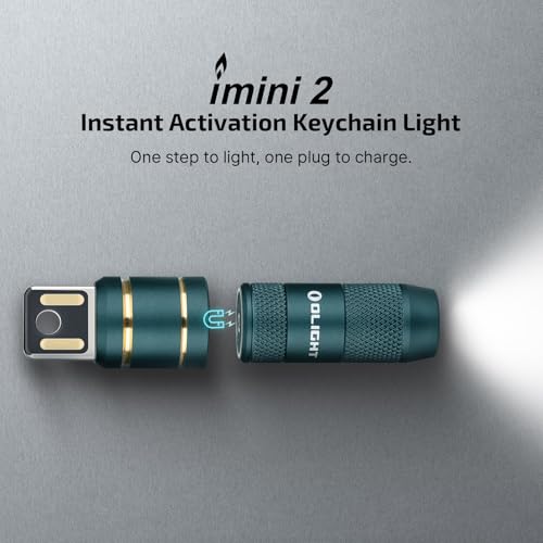 OLIGHT IMINI 2 Rechargeable EDC Keychain Flashlight Dream Blue - Compact & Waterproof