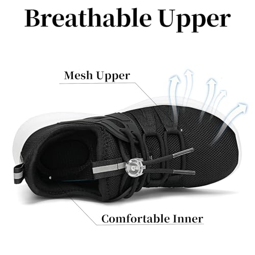 Kids Sneakers Lightweight Breathable Tennis Shoes - 12.5 Little Kid All Black