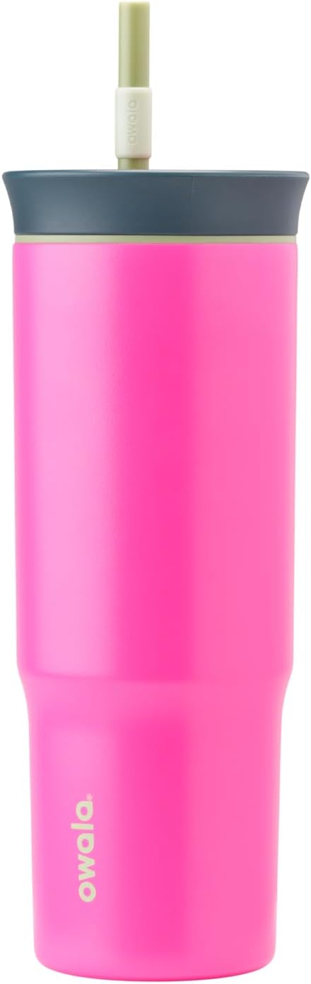 Owala Stainless Steel Travel Tumbler - Triple Layer Insulation, Spill Resistant Lid & Straw, 24 oz, Watermelon Breeze