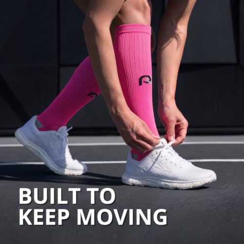 PRO Compression Marathon Socks Small-Medium Pink - Graduated Compression Running Socks