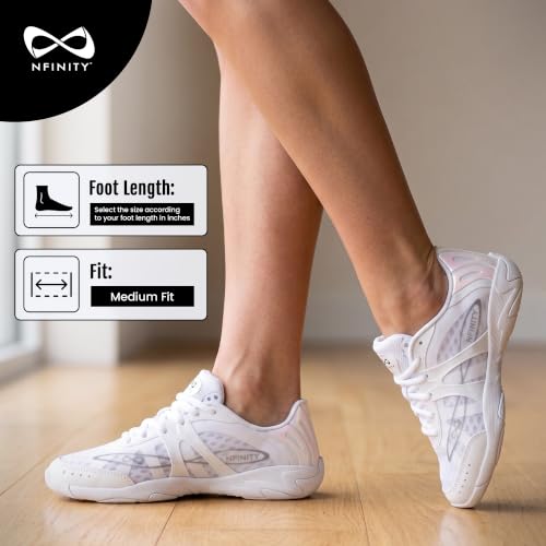Indoor Performance White Cheer Shoes Women - Nfinity Vengeance 9