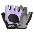 Violet Medium Weight Lifting Gloves with Full Palm Protection for Gym & Cycling