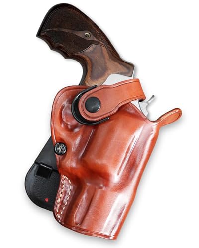Leather Revolver Holster for PC Mod 627 .357 Mag 8-Shot, Right Hand, Brown