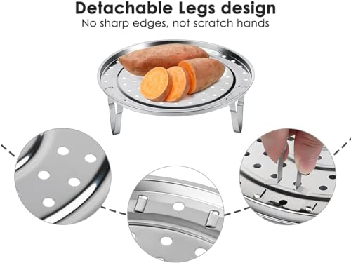 Large Diameter Stainless Steel Steam Holder & Rack 26cm for Pots & Pans