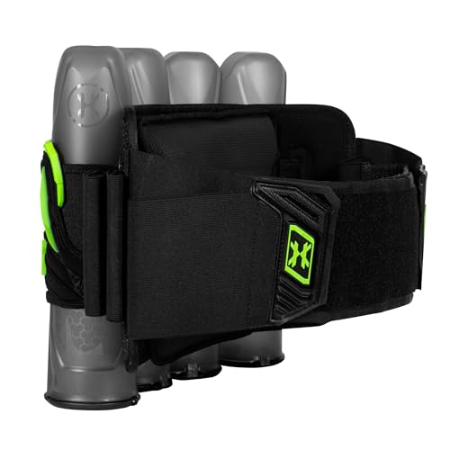 HK Army Zero G Lite Paintball Harness 4+3 Pods Lime - Strapless, Adjustable Tension System