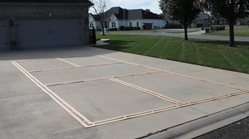 Pickleball Court Marking Kit for Driveway & Backyard - Regulation-Size Stencil & Paint Set
