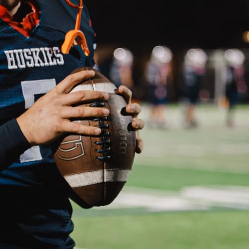 Youth Brown Leather Football - Wilson GST Game Ball, Multiple Sizes & Styles