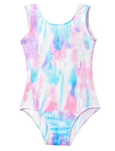 Girls Sparkly Gymnastics Leotard for 4-5T - Sleeveless One Piece Tumbling Outfit
