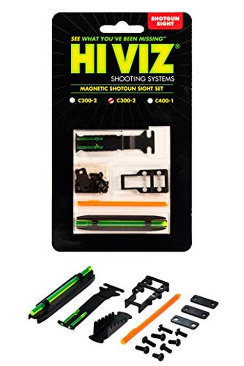 HIVIZ Combo Pack, Front and Rear Sights (Fits Shotguns with Vent Ribs 7/32"- 21/64")