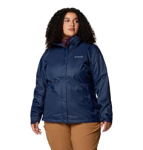 Columbia Women's Arcadia II Waterproof Rain Jacket - X-Large Collegiate Navy