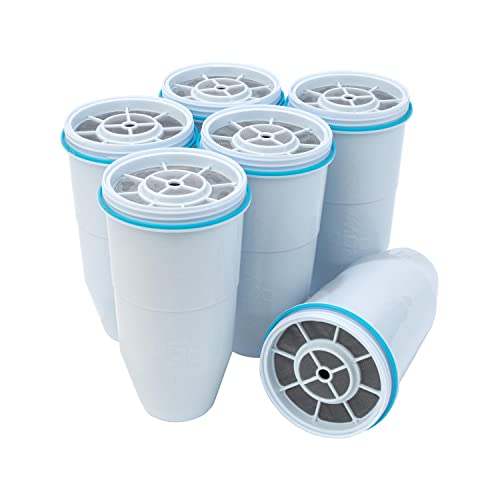 ZeroWater 3-Pack Replacement Water Filter Cartridges - Pack of 6, 2 Sets of 3