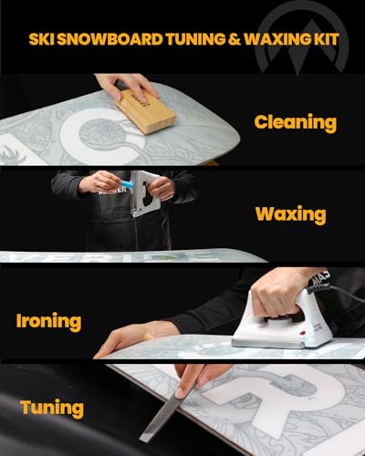 Snowboard Ski Tuning & Waxing Kit with Iron & Tools - Standard