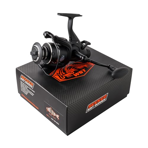 Whisker Seeker Bait Runner Series Spinning Reel Black 50 Series