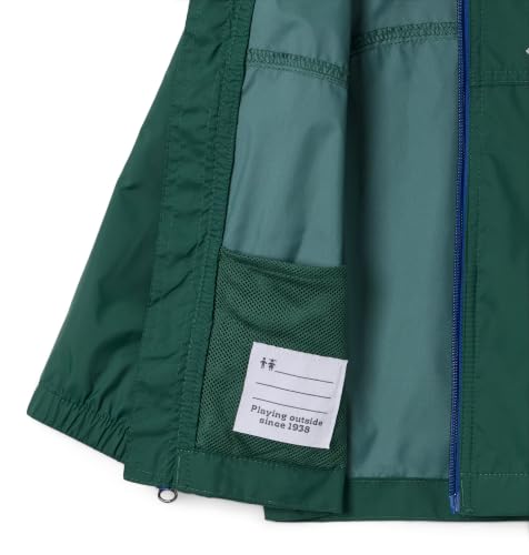 Columbia Youth Glennaker Rain Jacket - Rain Forest, Size 2