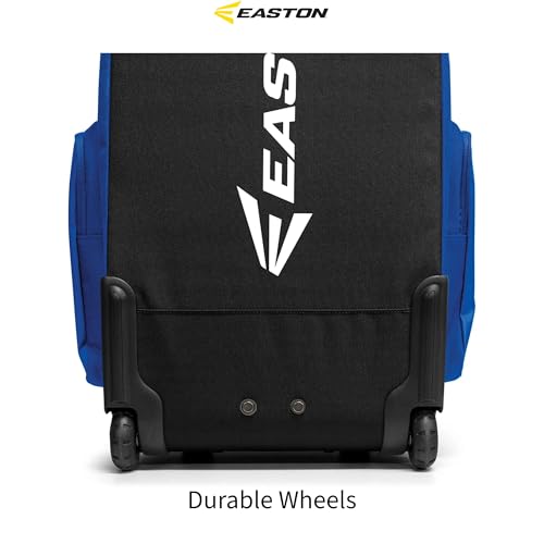 Easton Black Traveler Stand-Up Wheeled Baseball Equipment Bag - Multi-Color