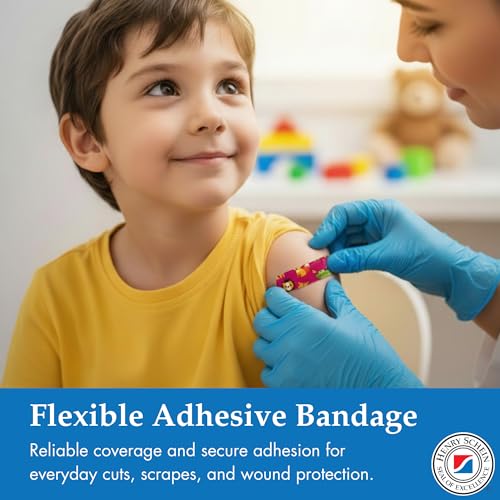 Kids Animal Print Adhesive Bandage - 3/4" x 3" Sterile, 100 Count - Variation of 3/4" x 3" Strip