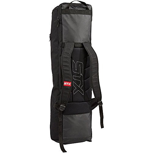 Field Hockey Travel Bag with Multiple Compartments and Stick Holders - Black/Black