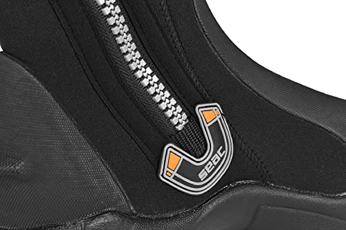 Large Neoprene Wetsuit Boots for Diving 6mm Side Zipper Waterproof