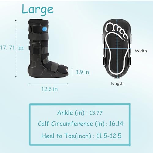 Medibot Tall Air Cam Walker Fracture Boot Large for Men & Women
