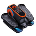 Orange Under Desk Elliptical Machine with Remote Control and 12 Adjustable Speeds