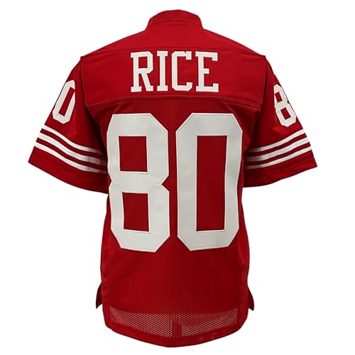 X-Large Jerry Rice San Francisco Jersey Red Unisex Adult Fan Apparel