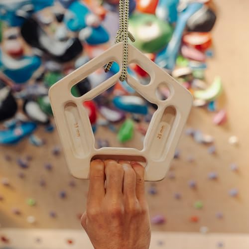 YY Vertical Hang Holds Penta Variation for Climbing Training, Lightweight Birch & Poplar