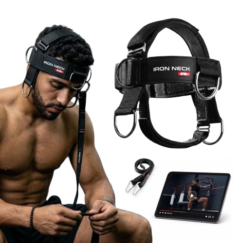 Iron Neck Alpha Plus Black Neck Trainer – Advanced Neck Exercise Equipment