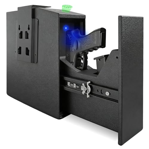 Biometric Gun Safe with Auto Sliding Drawer and Fingerprint Access
