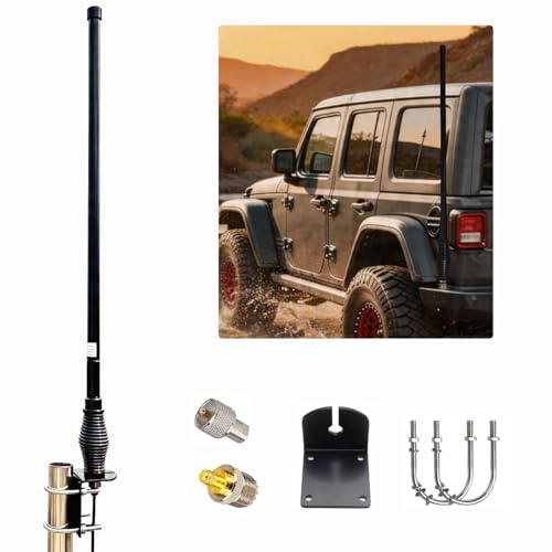 GTOMNI 25-Inch GMRS Mobile Radio Antenna | Heavy Duty Off-Road Vehicle Antenna