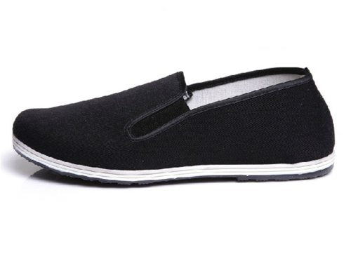 Men's Kung Fu Shoes Old Beijing Cloth Black 38 US 6.5 Men 8 Women